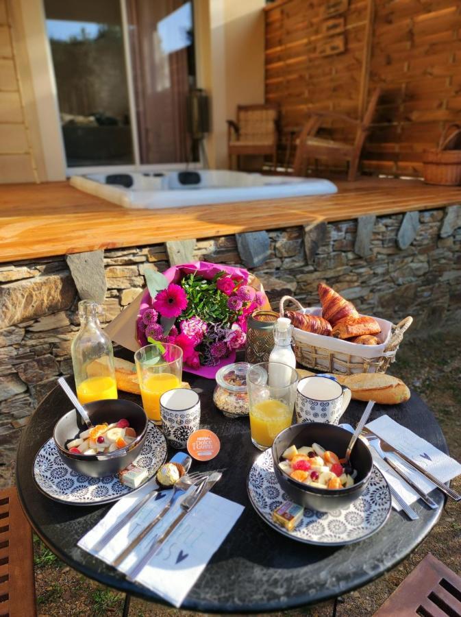 Magnifique Cottage Haut De Gamme Avec Jacuzzi L'Attrape Reve Les Plantiers Dış mekan fotoğraf