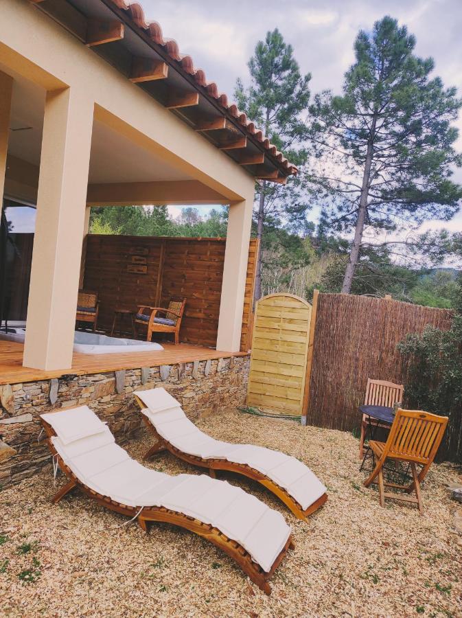 Magnifique Cottage Haut De Gamme Avec Jacuzzi L'Attrape Reve Les Plantiers Dış mekan fotoğraf